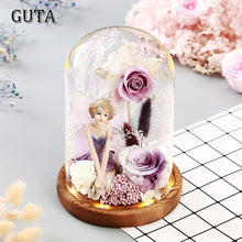 Load image into Gallery viewer, New Santa Claus Gifts Angel Girl Ornament Desktop Light Night LED Lights Rose Flowers For Valentine's Day for Christmas New Year