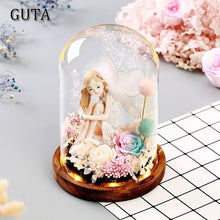Load image into Gallery viewer, New Santa Claus Gifts Angel Girl Ornament Desktop Light Night LED Lights Rose Flowers For Valentine's Day for Christmas New Year