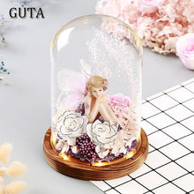 Load image into Gallery viewer, New Santa Claus Gifts Angel Girl Ornament Desktop Light Night LED Lights Rose Flowers For Valentine's Day for Christmas New Year
