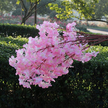 Load image into Gallery viewer, 20 Pieces Cherry Blossom Branch Pink Cherry Decoration Wedding Arch Cherry Blossom Party Activity Peach Tree flower branch
