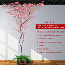 Load image into Gallery viewer, Luyue DIY Artificial Peach Tree Fake Peach Flower Tree Vine Wishing Tree Wedding Decoration Living Room Simulation Peach Flower

