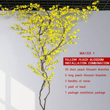 Load image into Gallery viewer, Luyue DIY Artificial Peach Tree Fake Peach Flower Tree Vine Wishing Tree Wedding Decoration Living Room Simulation Peach Flower
