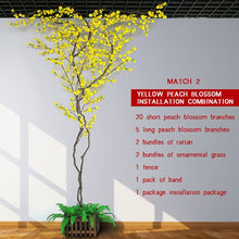 Load image into Gallery viewer, Luyue DIY Artificial Peach Tree Fake Peach Flower Tree Vine Wishing Tree Wedding Decoration Living Room Simulation Peach Flower
