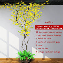 Load image into Gallery viewer, Luyue DIY Artificial Peach Tree Fake Peach Flower Tree Vine Wishing Tree Wedding Decoration Living Room Simulation Peach Flower
