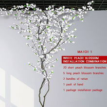 Load image into Gallery viewer, Luyue DIY Artificial Peach Tree Fake Peach Flower Tree Vine Wishing Tree Wedding Decoration Living Room Simulation Peach Flower
