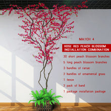 Load image into Gallery viewer, Luyue DIY Artificial Peach Tree Fake Peach Flower Tree Vine Wishing Tree Wedding Decoration Living Room Simulation Peach Flower
